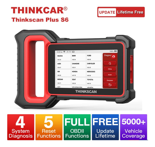 Scanner Profissional Thinkcar Plus S6 Obd2 Ajuste Af Abs